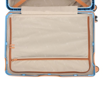Troler Mediu 68x47x26 cm Snowball, 100% Polipropilenă, Închidere Clapetă, SW57203, Albastru - Img 4