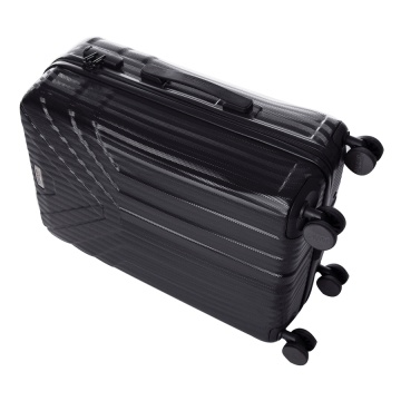 Troler Mediu ABS 4 Roti Duble Ella Icon Arrow 1154-66 cm Negru - Img 3