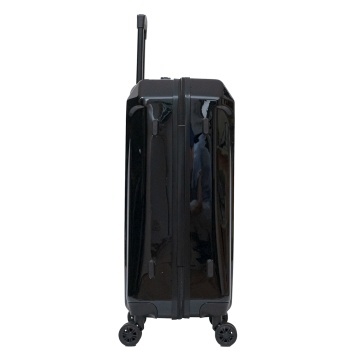 Troler mediu Aventor AV103, policarbonat, 67x43x25 cm, bagaj de cala, folie de protectie, cifru TSA, negru - Img 6
