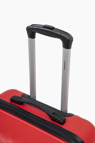 Troler mediu Aventor AV104, 67x43x25 cm, bagaj de cala, 100%ABS, cifru, 4 roti duble 360°, rosu - Img 9