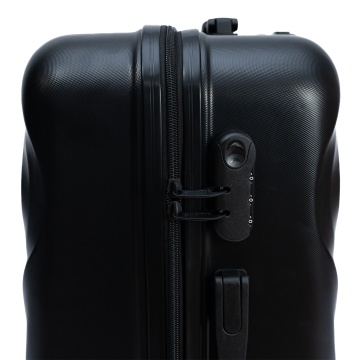 Troler mediu Aventor AV104, 67x43x25 cm, bagaj de cala, 100%ABS, cifru, 4 roti duble 360°, negru - Img 12