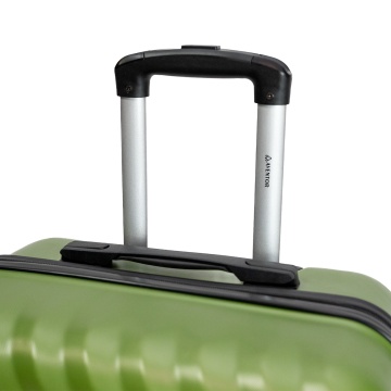 Troler mediu Aventor AV104, 67x43x25 cm, bagaj de cala, 100%ABS, cifru, 4 roti duble 360°, verde - Img 9