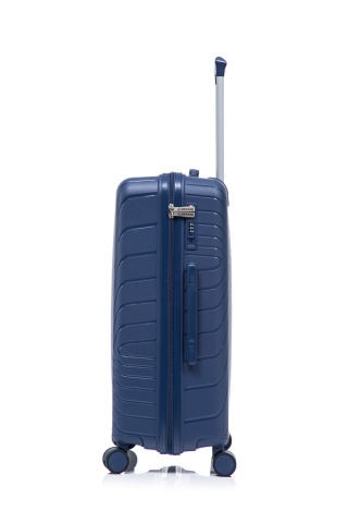 Troler mediu Aventor AV105, 65x44x25.5 cm, polipropilena, bagaj de cala, cifru TSA, bleumarin - Img 8