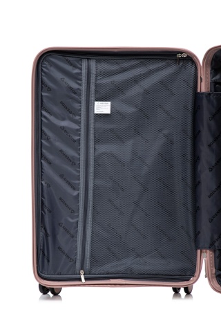 Troler mediu Aventor AV105, 65x44x25.5 cm, polipropilena, bagaj de cala, cifru TSA, rose - Img 3