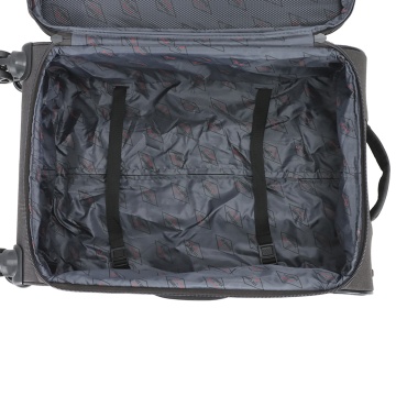 Troler Mediu Extensibil 66x41x24 cm Lee Cooper, Poliester, 4 Roti Duble, LC33503, Antracit - Img 6