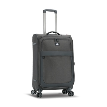 Troler Mediu Extensibil 66x41x24 cm Lee Cooper, Poliester, 4 Roti Duble, LC33503, Antracit - Img 16