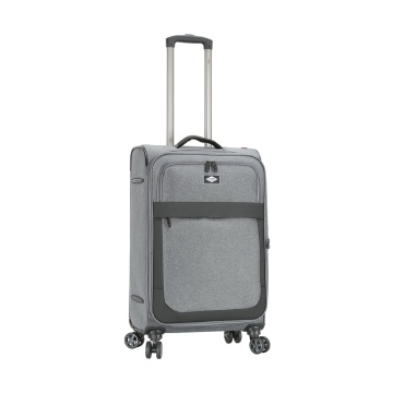 Troler Mediu Extensibil 66x41x24 cm Lee Cooper, Poliester, 4 Roti Duble, LC33503, Gri - Img 18