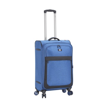 Troler Mediu Extensibil 66x41x24 cm Lee Cooper, Poliester, 4 Roti Duble, LC33503, Albastru - Img 23
