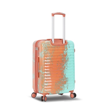 Troler Mediu Extensibil 66x42x27 cm Madisson, Fermoar Antifurt, Policarbonat, SW65203, Portocaliu/Turcoaz - Img 17