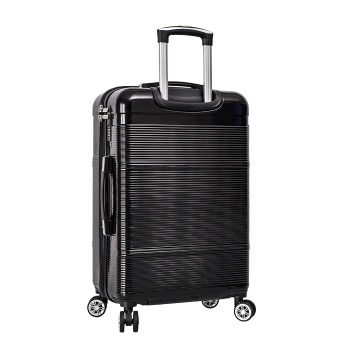 Troler mediu extensibil Lee Cooper LC32203, policarbonat, 4 roti duble, cifru, 67 cm, negru - Img 5