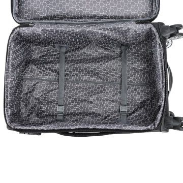 Troler mediu extensibil Madisson, 66x41x24/29 cm, poliester, bagaj de cală, 4 roți duble, cifru, SW55104, negru - Img 7