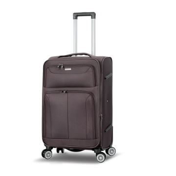 Troler mediu extensibil Madisson, 66x41x24/29 cm, poliester, bagaj de cală, 4 roți duble, cifru, SW55104, maro - Img 20