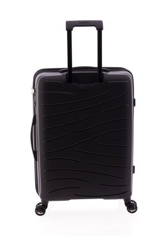 Troler Mediu Extensibil, Polipropilena, Cifru, Roti cu Suspensie, Gladiator Flow, MG 1711 - 68 cm, Negru - Img 12