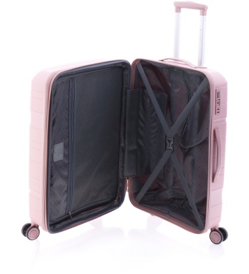 Troler mediu Gladiator Boxing MG 3811, roti cu suspenie, extensibil, polipropilena, 67 cm, rose - Img 3