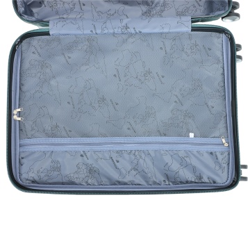 Troler mediu Madisson, 67x43x25 cm, polipropilenă, bagaj de cală, 4 roți duble, cifru, SW62103, verde închis - Img 5