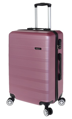 Troler Mediu, Seagull, ABS, 4 Roti Duble, SG 176 - 66 cm, Roz