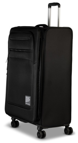 Troler mediu Worldpack Bern F10508, 68x42x27 cm, bagaj de cală, poliester, cifru TSA, 4 roți duble, negru - Img 7