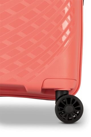 Troler Mediu Worldpack MAUI, F10520, 65 cm, Polipropilenă, Cifru TSA, 4 Roți Duble 360°, Coral - Img 4