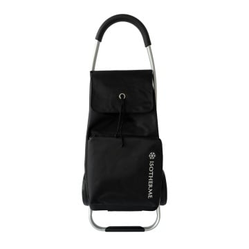 Carucior Cumparaturi Madisson SW32034A, Buzunar Termoizolant, 2 Roti, Nylon 1680D, Negru