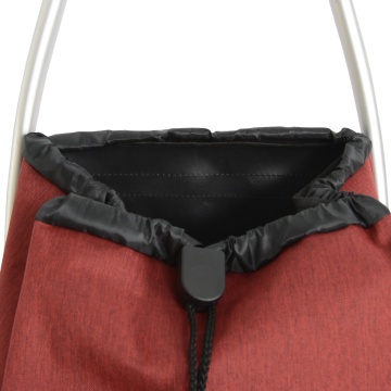 Carucior Cumparaturi Madisson SW32034A, Buzunar Termoizolant, 2 Roti, Nylon 1680D, Rosu - Img 3