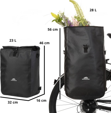 Geanta Bicicleta, Tip Rucsac, Material Tarpaulin, Dutch Mountains, Carbon, 604383, Negru - Img 3