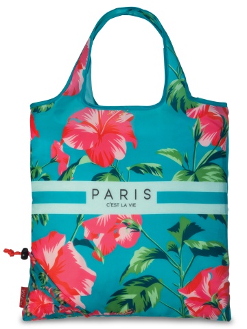 Geanta de cumparaturi Punta F10455, pliabila, 12L, 38x38 cm, poliester rezistent, design colorat, imprimeu 3