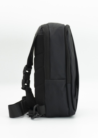 Geantă de umăr Benzi, 28x16x8 cm, Poliester, Port USB, Bretea Reglabila, BZ 5938, Negru/Gri - Img 7