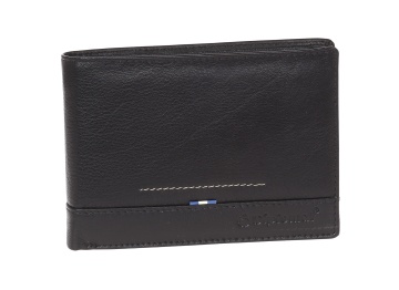 Portofel, Barbati, Piele Naturala, RFID* Secure, Diplomat, MN 111, Negru