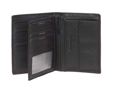 Portofel, Barbati, Piele Naturala, RFID* Secure, Diplomat, MN 114, Negru - Img 2