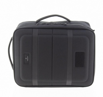 Rucsac avion 40x30x20/25 cm extensibil Vogart Defender, bagaj de mână Wizz Air/Ryanair, poliester, 24/30L, negru - Img 12