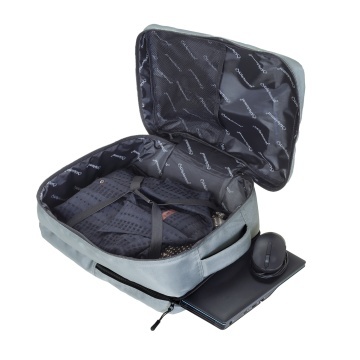 Rucsac Avion 40x30x20 cm Wizz Air/Ryanair, Poliester, 22 L, Diplomat, UnderSeat Cabin, Gri - Img 3