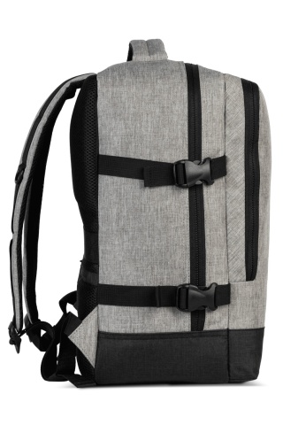 Rucsac Avion 40x30x20 cm Wizz Air/Ryanair, Poliester, 24 L, Bestway Cabin Pro, Gri deschis - Img 4