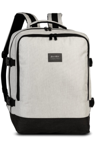Rucsac Avion 40x30x20 cm Wizz Air/Ryanair, Poliester, 24 L, Bestway Cabin Pro, Gri Alb - Img 6