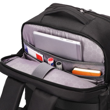 Rucsac Avion Aventor 40x30x20 cm Wizz Air/Ryanair, Poliester, 24 L, Mâner tip Geantă, AV202, Negru - Img 3