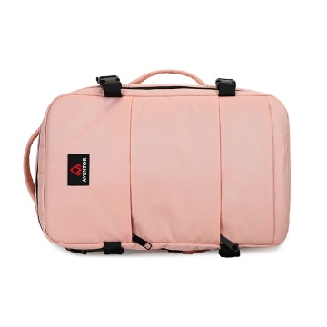 Rucsac calatorie Aventor AV201, bagaj de mana avion Ryanair/Wizz Air, 40x25x20 cm, poliester, maner tip geanta, rose - Img 8