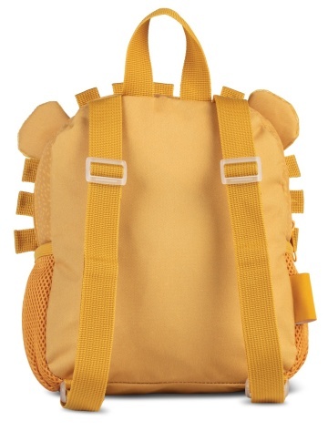 Rucsac copii Fabrizio F20689, 21x24x13 cm, poliester, model leu, galben mustar - Img 4