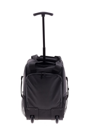 Rucsac cu role 40x25x20 cm, Wizz Air/Ryanair, PVC impermeabil, Gladiator Polar, MG 3958, 14", Negru - Img 8