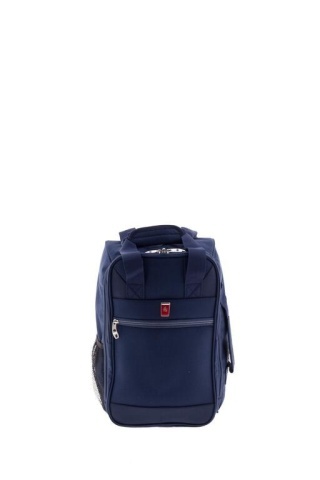 Rucsac cu role pentru Ryanair/Wizz Air Gladiator Metro, bagaj de mână 40x25x20 cm, poliester, MG 2158, laptop 14", albastru - Img 6