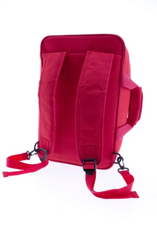 Rucsac de calatorie, tip geanta, pentru Wizz Air/Ryanair, Gladiator, Metro, MG 2128 - 40 cm Rosu - Img 17