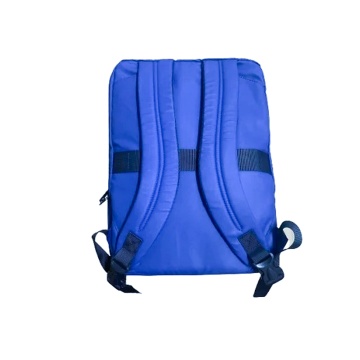 Rucsac tip geanta 15'6" Davidts Escape, Poliester 600D/PVC, Albastru - Img 3