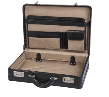 Servieta Tip Diplomat Piele naturala D&N DN2663 Negru - Img 2