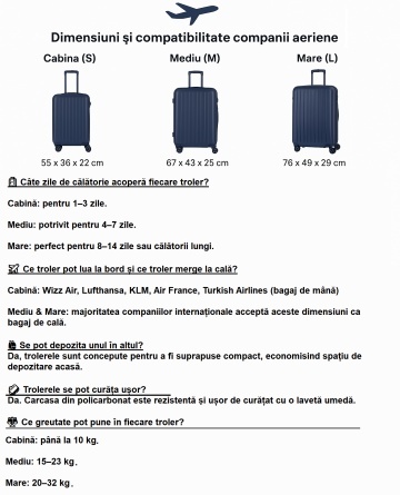 Set Troler de cabină Aventor + Geantă voiaj Benzi 40x25x20 cm, Grena - Img 19