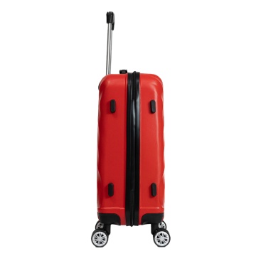Set trolere Aventor AV104 roșu, vedere laterala, picioruse de protectie,