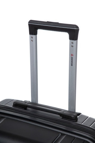 Set trolere Aventor AV105, polipropilenă, 1 bagaj de cabină si 2 de cală, cifru TSA, 4 roți duble 360°, negru - Img 15