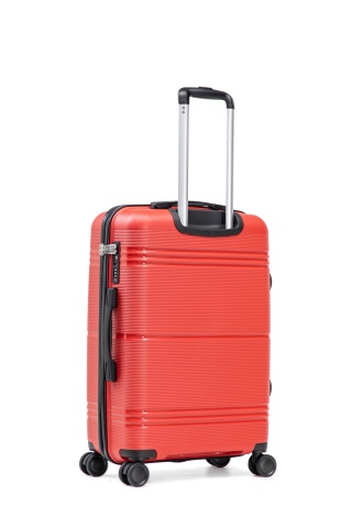 Set trolere Aventor, Polipropilenă, Cifru TSA, 4 Roți Duble 360°, AV108, 3 Piese, Roșu - Img 13