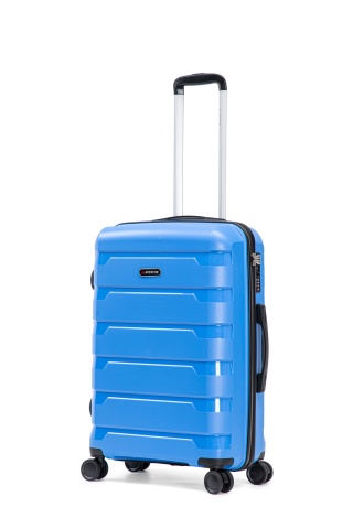 Set trolere Aventor, Polipropilenă, Cifru TSA, 4 Roți Duble 360°, AV109, 3 Piese, Albastru - Img 14