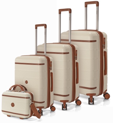 Set Trolere Extensibile Benzi, Polipropilenă, Cifru, BZ 5900, 4 Piese, Bej