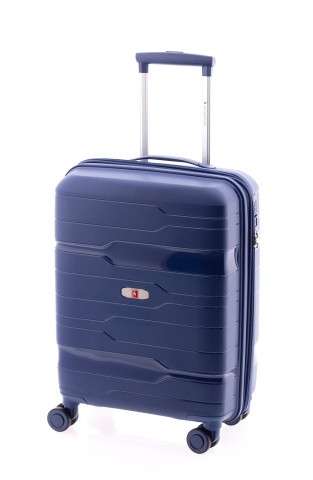 Set trolere extensibile Gladiator Boxing MG 38, roti cu suspensie, polipropilena 3 piese, bleumarin - Img 4