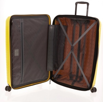 Set Trolere Extensibile Gladiator Vincent, Polipropilenă, Cifru TSA, 3 Piese, Galben - Img 2