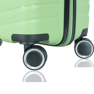 Set trolere Madisson, 1 bagaj de cabină si 2 de cală, polipropilenă, 4 roți duble, cifru, SW62103, verde închis - Img 8